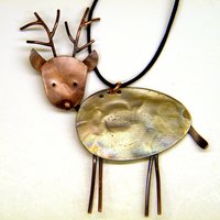 Spoon Deer Buck Reindeer Ornament