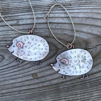 spoon hedgehog ornament