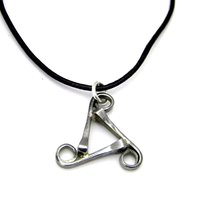 horseshoe nail triangle necklace