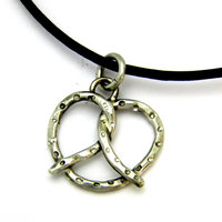 sterling pretzel necklace