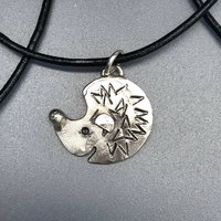 nickel hedgehog necklace