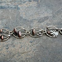 Mixed metal mushroom bracelet, photo 8