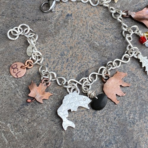 Deep Creek Lake Themed Charm Bracelet