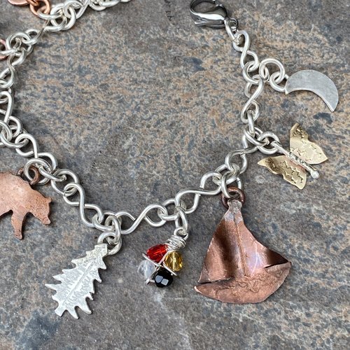 Deep Creek Lake Themed Charm Bracelet