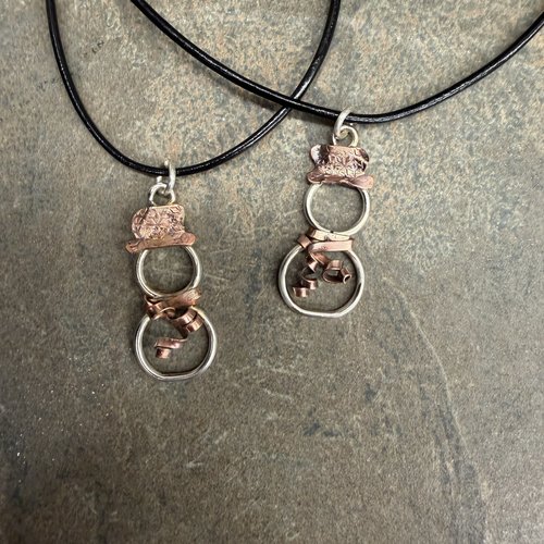 Snowman Necklace