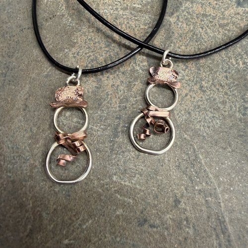 Snowman Necklace