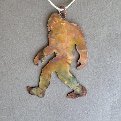 Sasquatch/Bigfoot copper ornament